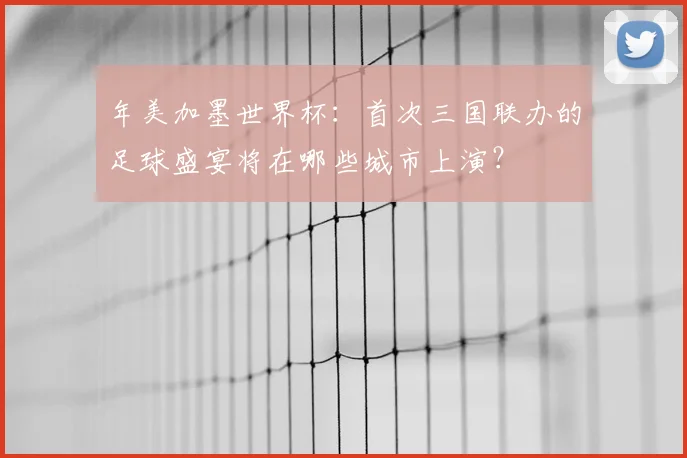 年美加墨世界杯：首次三国联办的足球盛宴将在哪些城市上演？