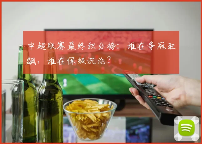 中超联赛最终积分榜：谁在争冠狂飙，谁在保级沉沦？